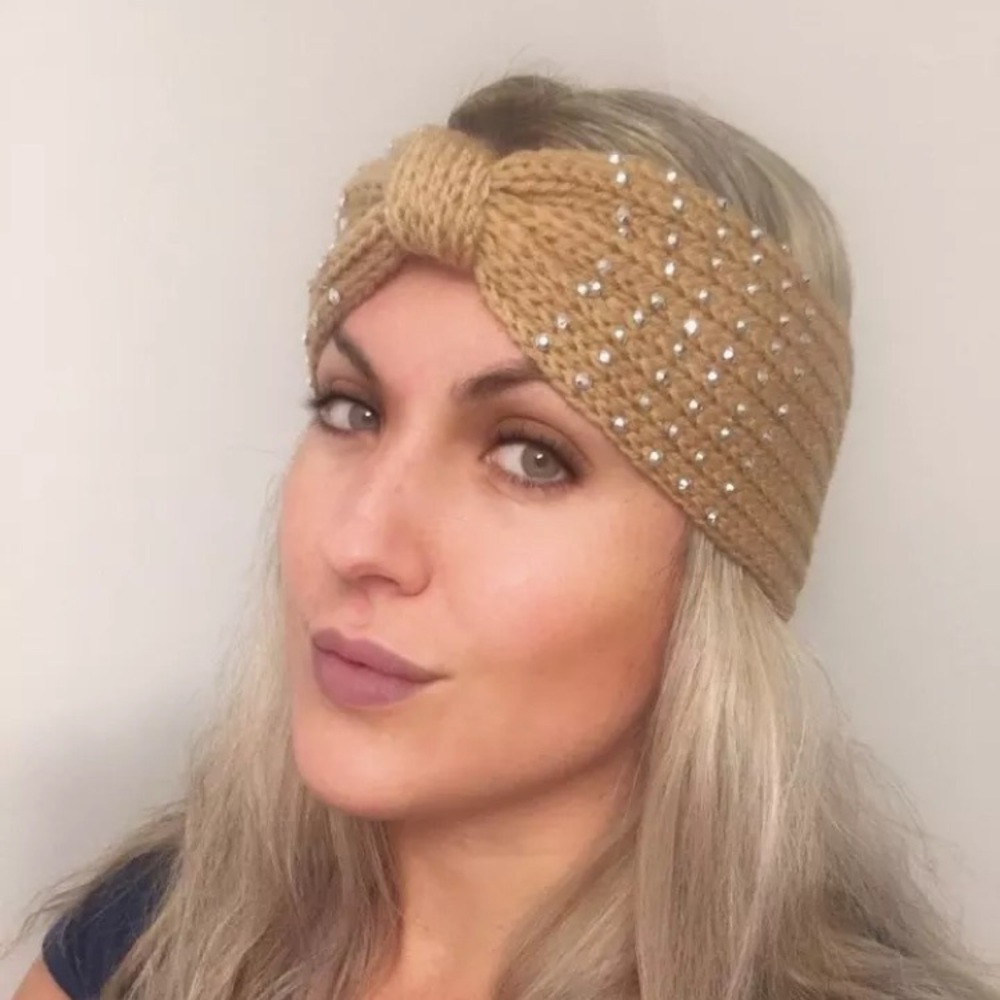 Rhinestone winter headbands